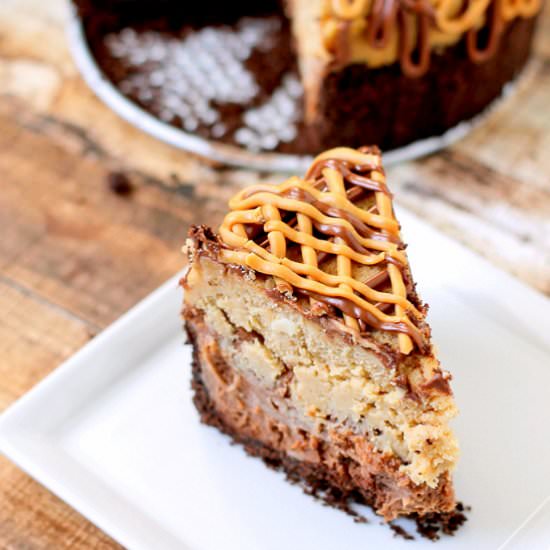 Chocolate Peanut Butter Cheesecake