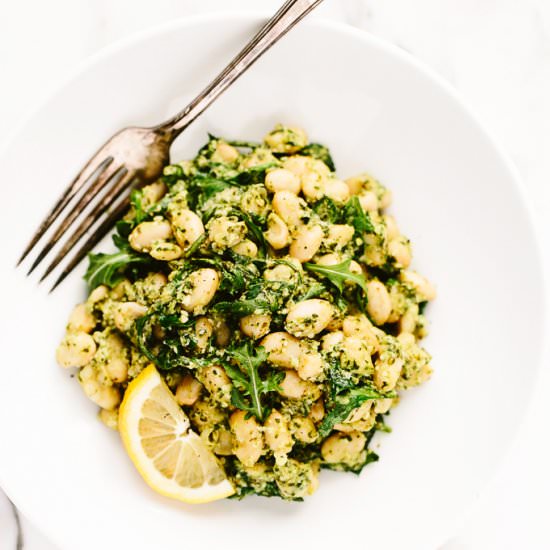 Pesto White Bean Salad