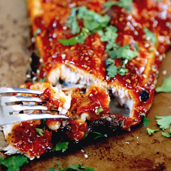 Honey Sriracha Oven Bake Salmon