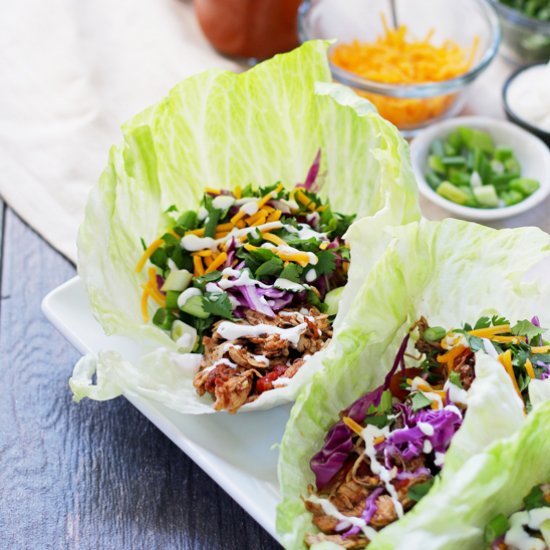 Slow Cooker Chicken Taco Wraps