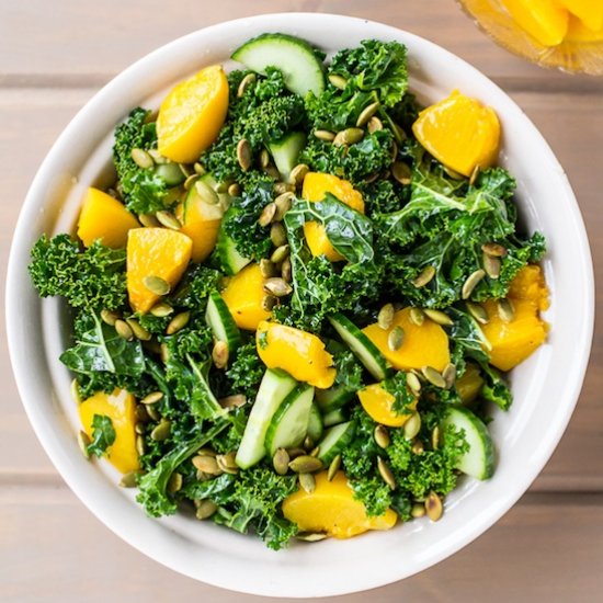 Peach and Kale Salad