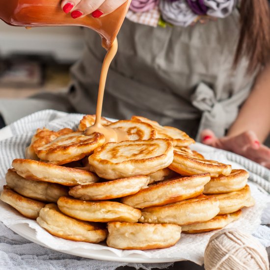 Fluffy Kefir Pancakes