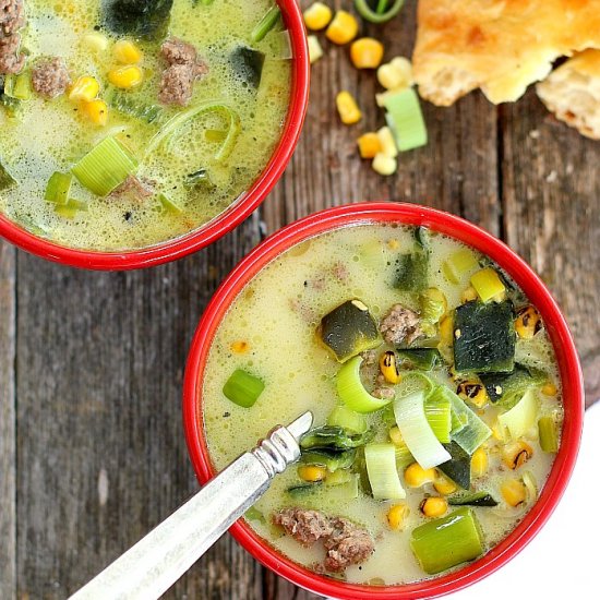 Roasted Poblano Soup