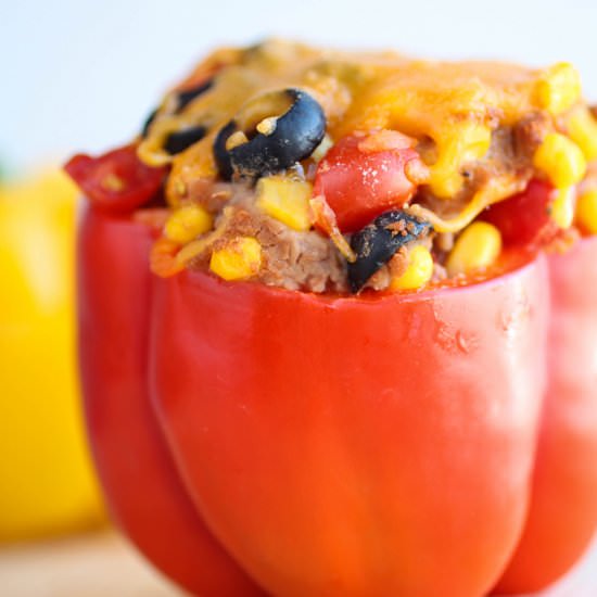 Vegetarian Taco Stuffed Peppers