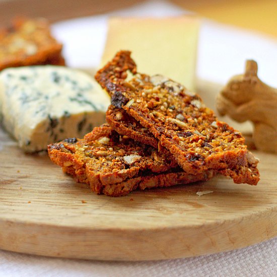 Seeded Raisin-Pecan Crackers