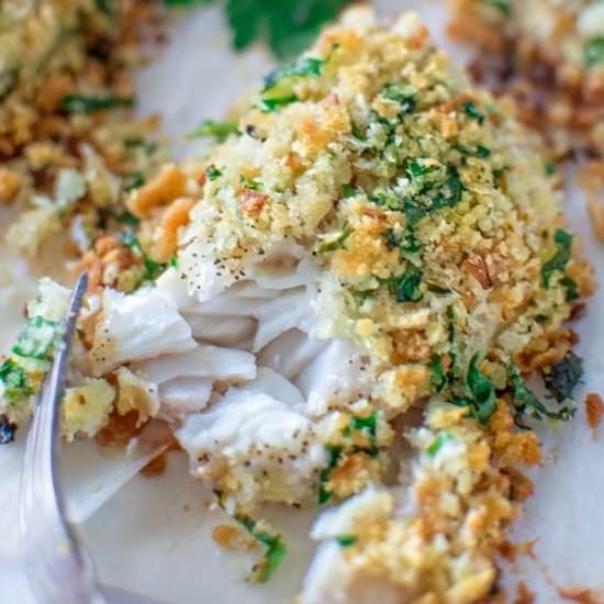 Baked Tilapia with Breadcrumbs