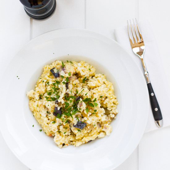 Aubergine Risotto