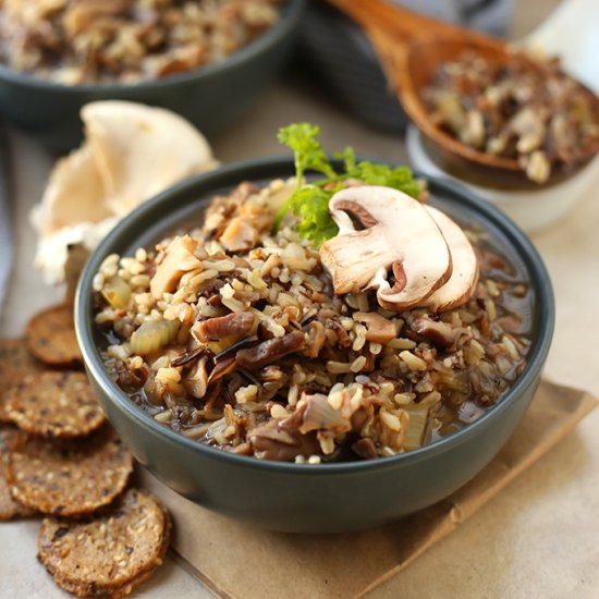 Mushroom & Wild Rice Soup