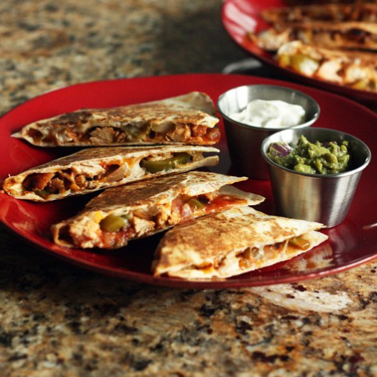 Not-So-Cheesy Quesadillas