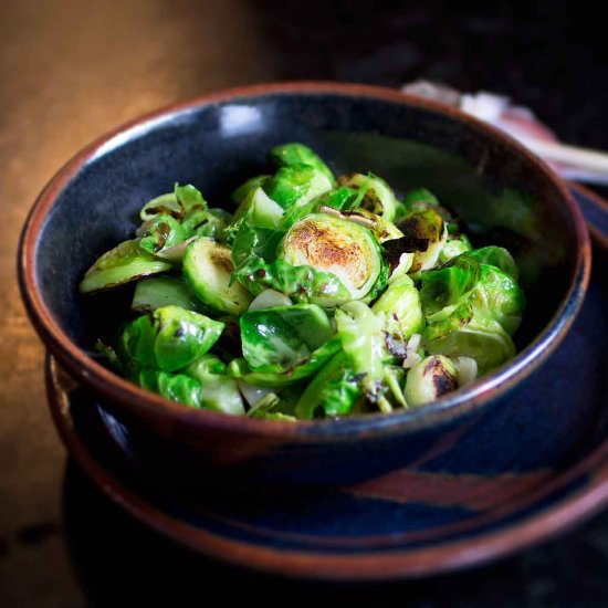 Pan Fried Brussel Sprouts