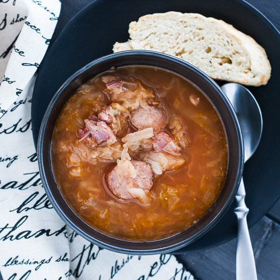 Dad’s Kapusniak (Sauerkraut Soup)