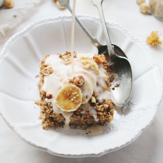 Hazelnut Sesame Oat Bars