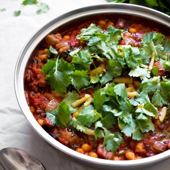 Chickpeas with Preserved Lemon