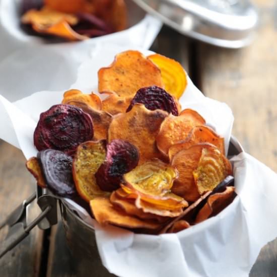 Oven Baked Sweet Potato Chips