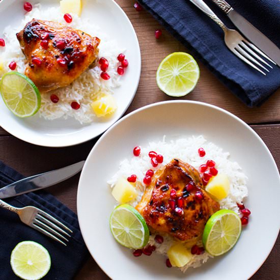 POMEGRANATE PINEAPPLE CHICKEN