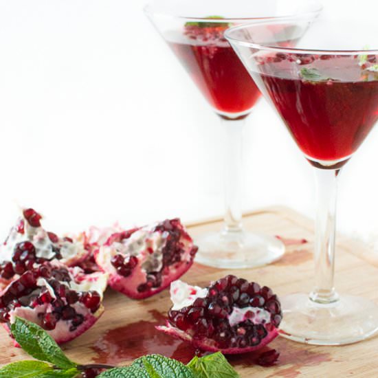 Pomegranate Mint Cocktails