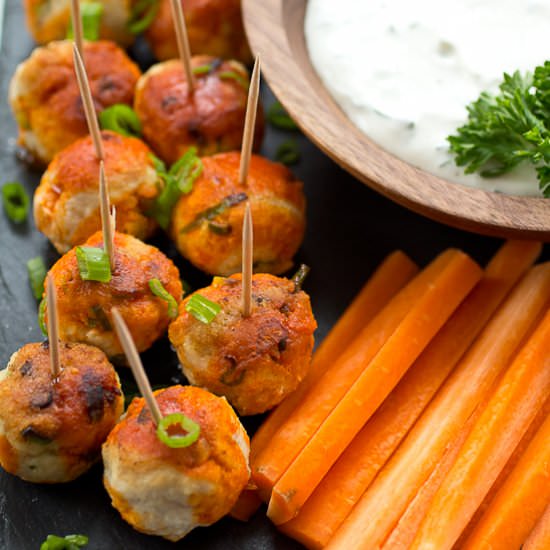 Buffalo Chicken Meatballs