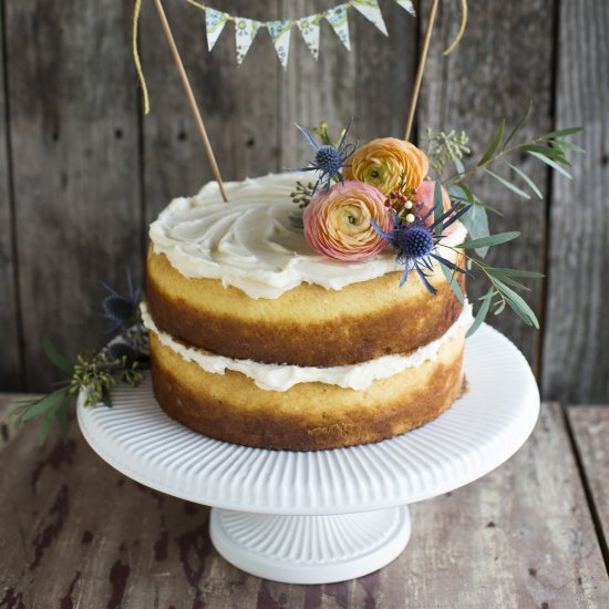 Cinnamon Roll Birthday Cake {gf}