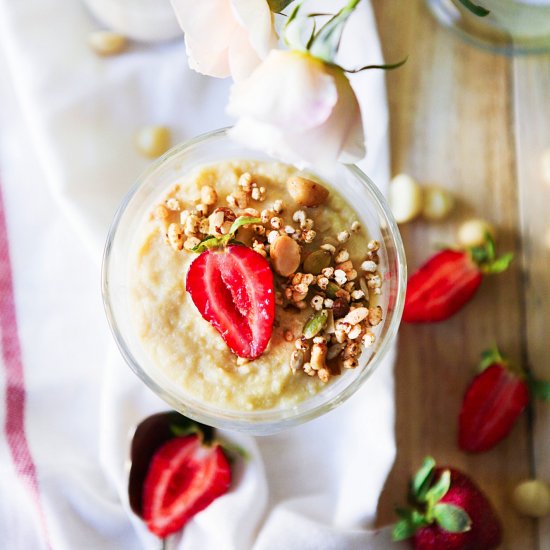 Millet Pudding with Macadamia Milk