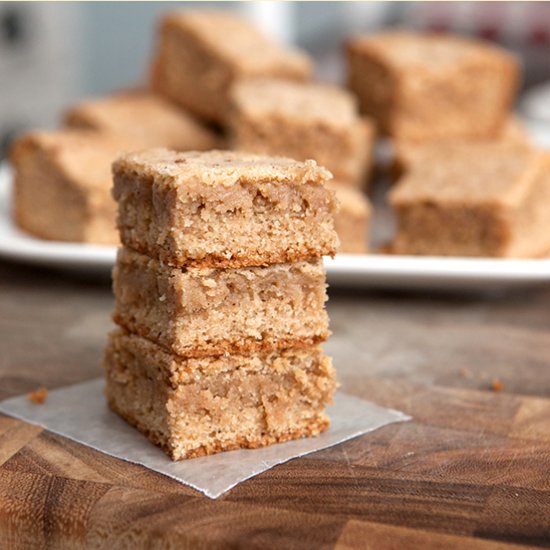 Glazed Eggnog Cookie Bars