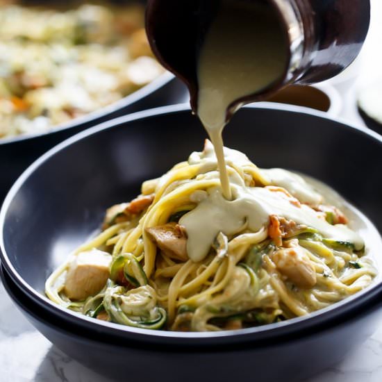 Avocado Alfredo Zoodles