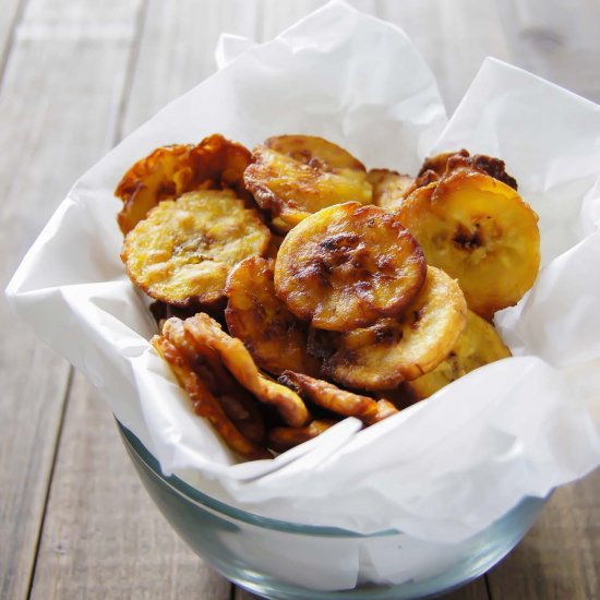 Garlic Plantain Tostones Recipe