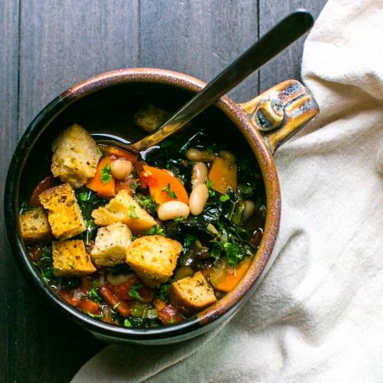 Ribollita with Warm Croutons