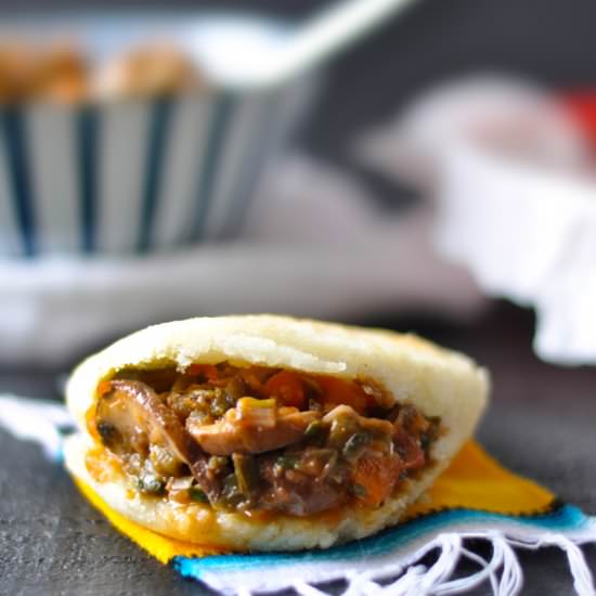 Mushroom Arepas