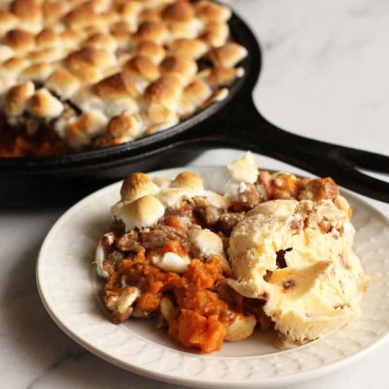 Sweet Potato Pecan Crumble