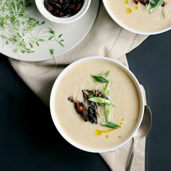 Cauliflower, Parsnip + Miso Soup