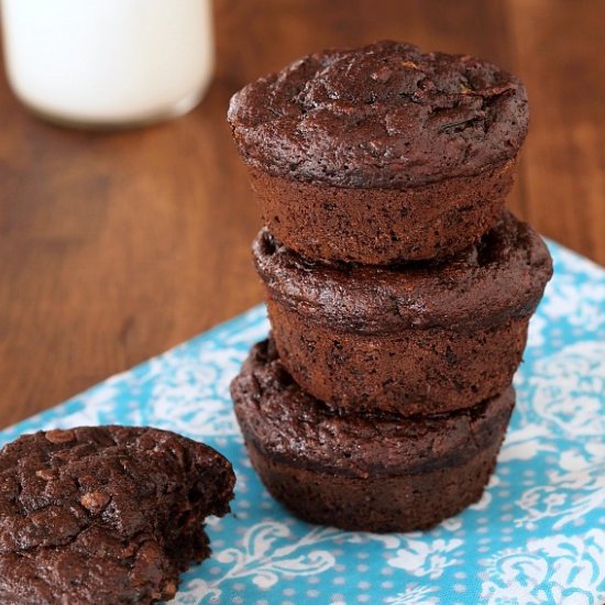 Double Chocolate Zucchini Muffins