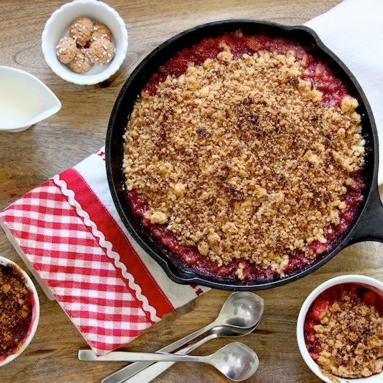 Plum Amaretto Crumble