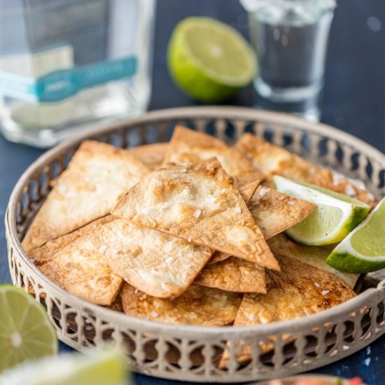 Tequila Lime Baked Tortilla Chips