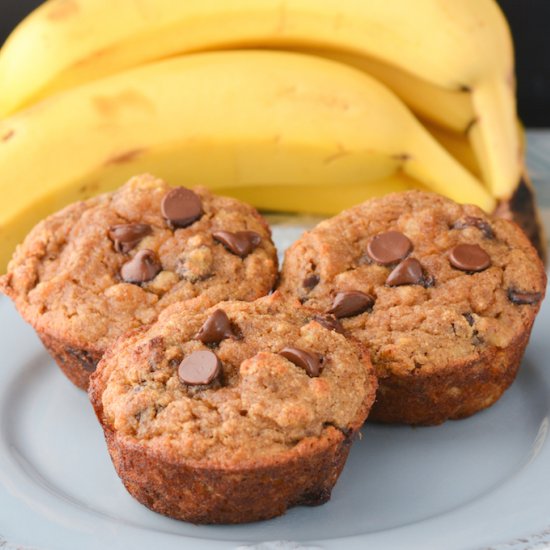 Coconut Flour Banana Bread Muffins