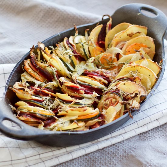 Layered Root Vegetable Bake