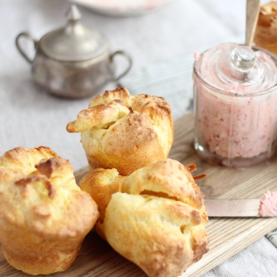 Popovers with Raspberry Butter