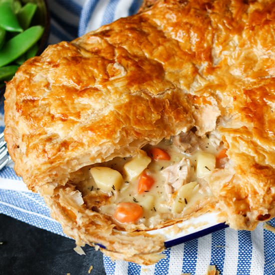 Creamy Chicken Puff Pie