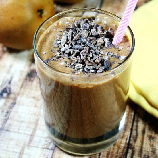 Cacao and Pear Protein Smoothie