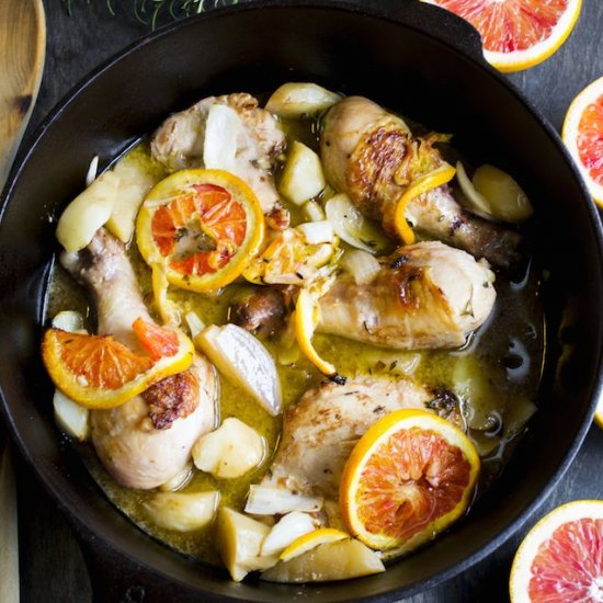 White Wine Braised Chicken