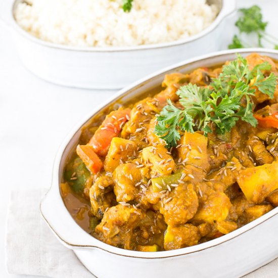 One-Pan Curry Chicken w/ Vegetables