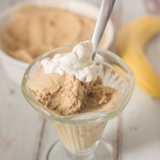 Peanut Butter Banana “Ice Cream”