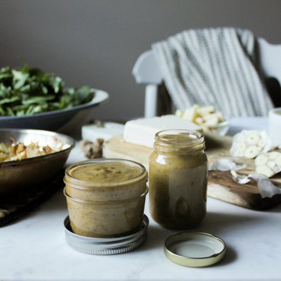 Creamy Roasted Garlic Vinaigrette