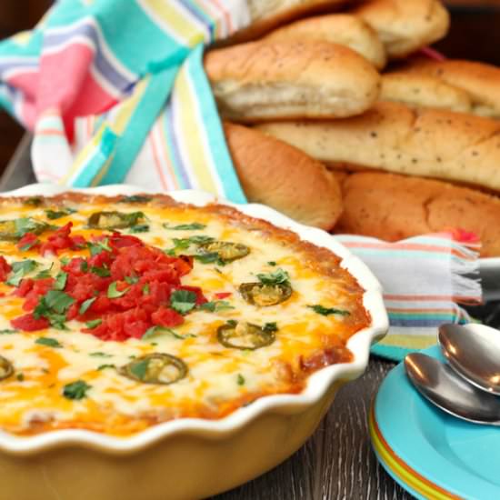 Cheesy Bean Dip with a Kick!