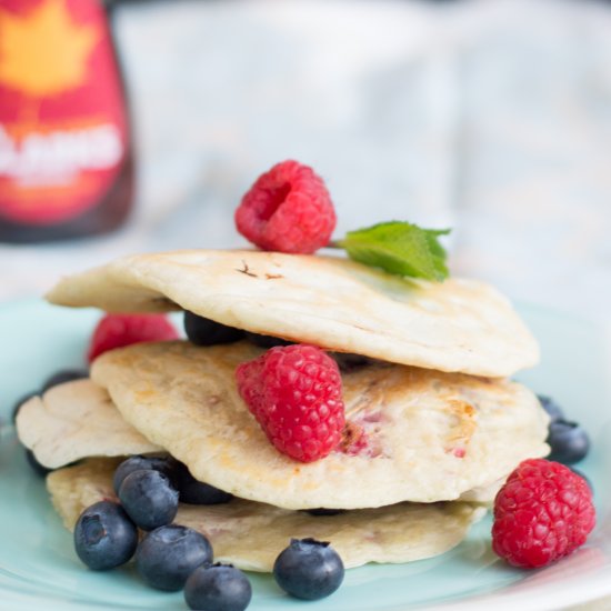 Blueberry & Raspberry Pancakes