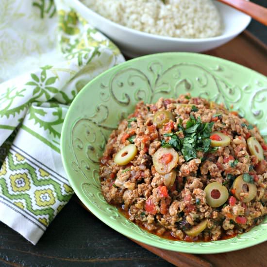 Ground Chicken Picadillo