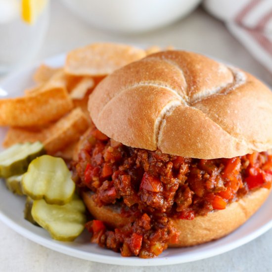 Healthier Sloppy Joes