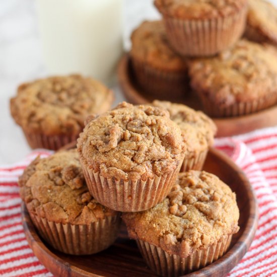 Peanut Butter Banana Bread Muffins