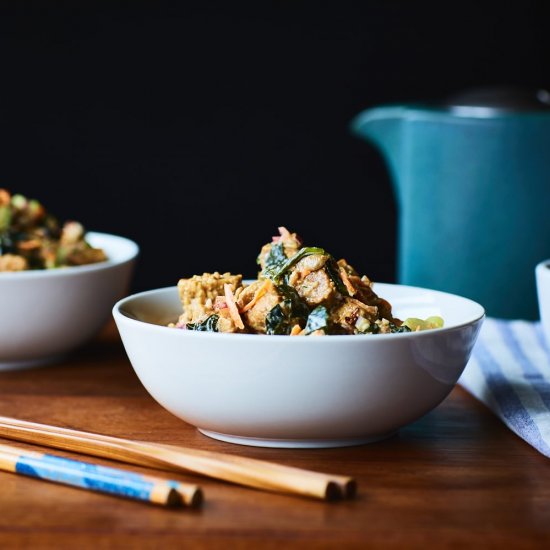 Tempeh-Wakame Salad