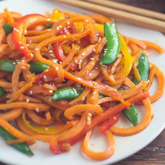 Sweet Potato Pasta Lo Mein