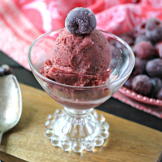 Skinny Vegan Cherry Ice Cream